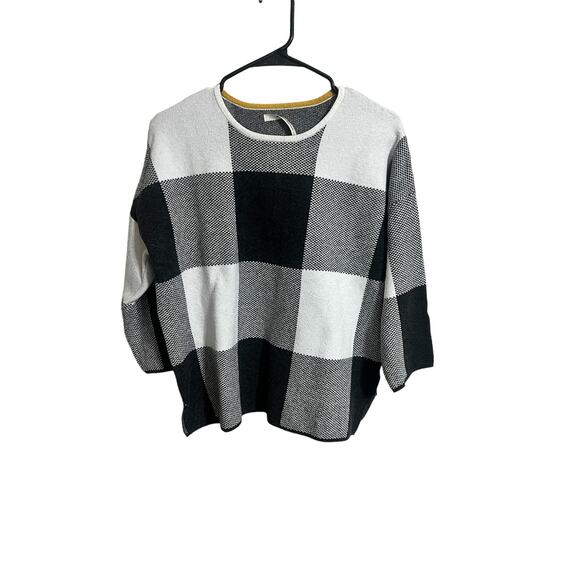 Max Studio Block Pattern Sweater Large - Picture 3 of 5